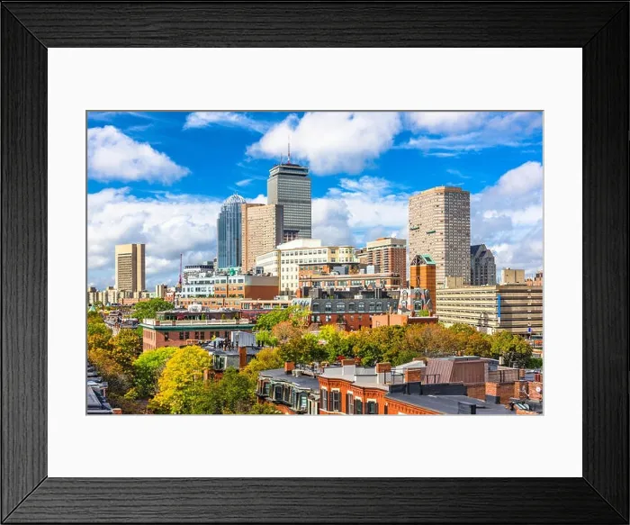 Framed Print : Boston, Massachusetts, USA city skyline Framed Print : Boston, Massachusetts, USA city skyline