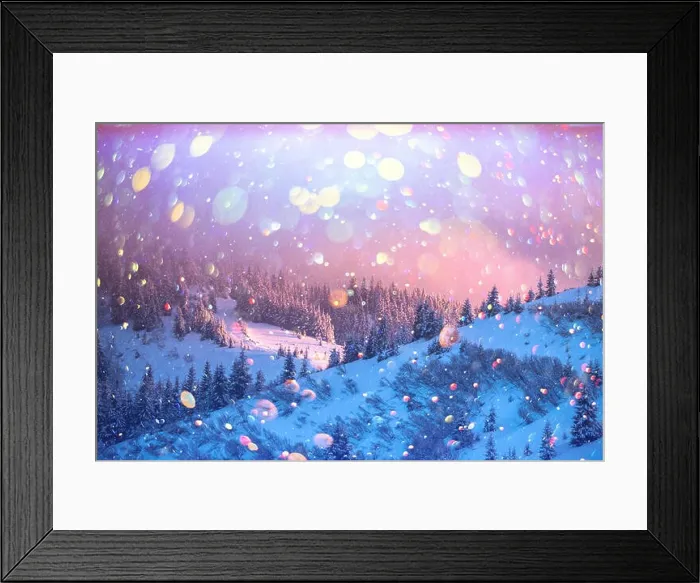 Framed Print : Fantastic orange winter landscape in snowy mountains glowing by sunlight. Dramatic wintry scene with snowy trees Framed Print : Fantastic orange winter landscape in snowy mountains glowing by sunlight. Dramatic wintry scene with snowy trees