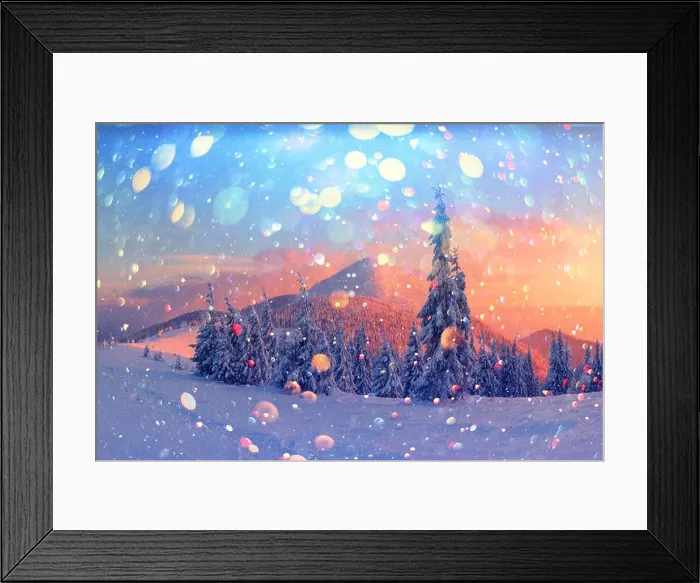 Framed Print : Fantastic orange winter landscape in snowy mountains glowing by sunlight. Dramatic wintry scene with snowy trees Framed Print : Fantastic orange winter landscape in snowy mountains glowing by sunlight. Dramatic wintry scene with snowy trees