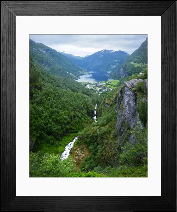 Framed Print : Breathtaking view of Sunnylvsfjorden fjord Framed Print : Breathtaking view of Sunnylvsfjorden fjord