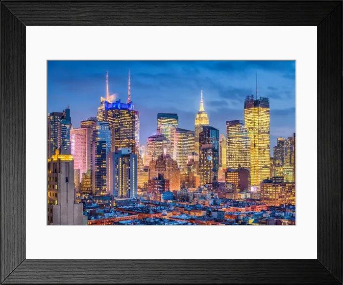 Framed Print : New York, New York, USA Midtown Manhattan cityscape Framed Print : New York, New York, USA Midtown Manhattan cityscape