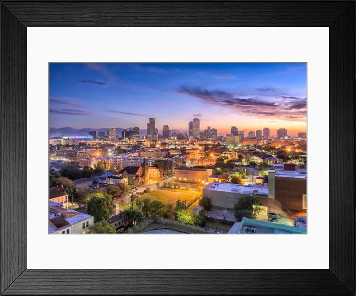 Framed Print : New Orleans, Louisiana, USA downtown skyline Framed Print : New Orleans, Louisiana, USA downtown skyline