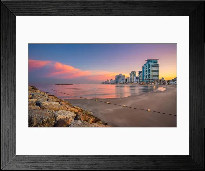 Framed Print : Tel Aviv Skyline. Cityscape image of Tel Aviv, Israel during sunrise Framed Print : Tel Aviv Skyline. Cityscape image of Tel Aviv, Israel during sunrise