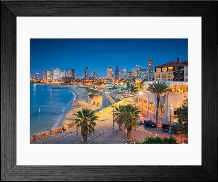 Framed Print : Tel Aviv Skyline. Cityscape image of Tel Aviv, Israel during sunset Framed Print : Tel Aviv Skyline. Cityscape image of Tel Aviv, Israel during sunset