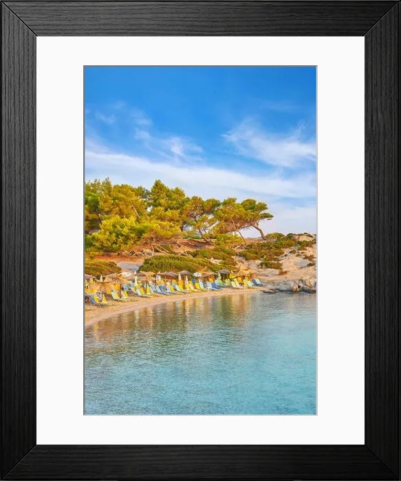Framed Print : Orange Beach, Chalkidiki or Halkidiki, Greece Framed Print : Orange Beach, Chalkidiki or Halkidiki, Greece
