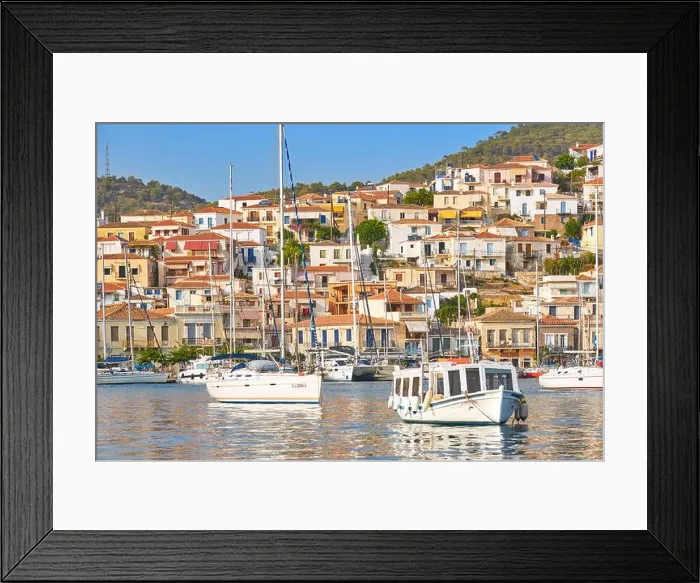 Framed Print : Poros Island, Argolida, Peloponnese, Greece Framed Print : Poros Island, Argolida, Peloponnese, Greece