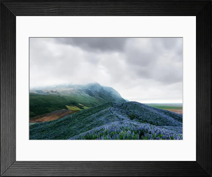 Framed Print : Typical Iceland landscape with mountains Framed Print : Typical Iceland landscape with mountains