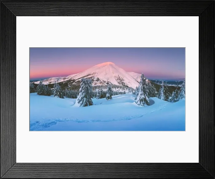 Framed Print : Fantastic orange winter landscape in snowy mountains glowing by sunlight. Dramatic wintry scene with snowy trees. Christmas holiday background Framed Print : Fantastic orange winter landscape in snowy mountains glowing by sunlight. Dramatic wintry scene with snowy trees. Christmas holiday background