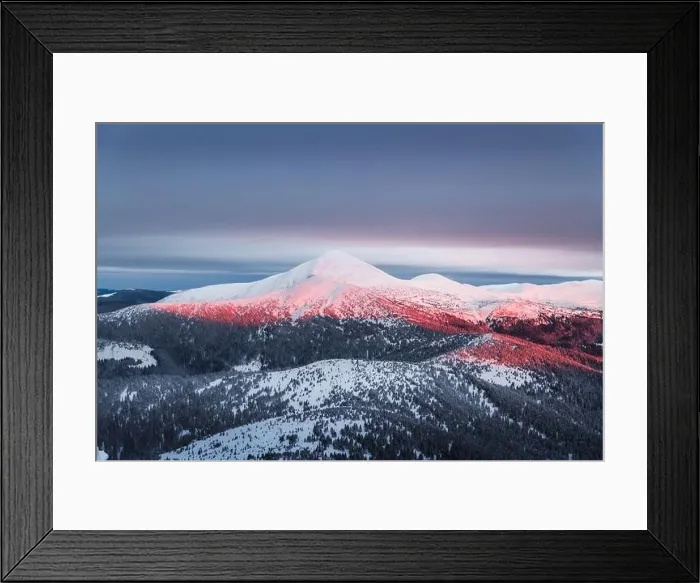 Framed Print : Fantastic orange winter landscape in snowy mountains glowing by sunlight. Dramatic wintry scene with snowy trees. Christmas holiday background Framed Print : Fantastic orange winter landscape in snowy mountains glowing by sunlight. Dramatic wintry scene with snowy trees. Christmas holiday background