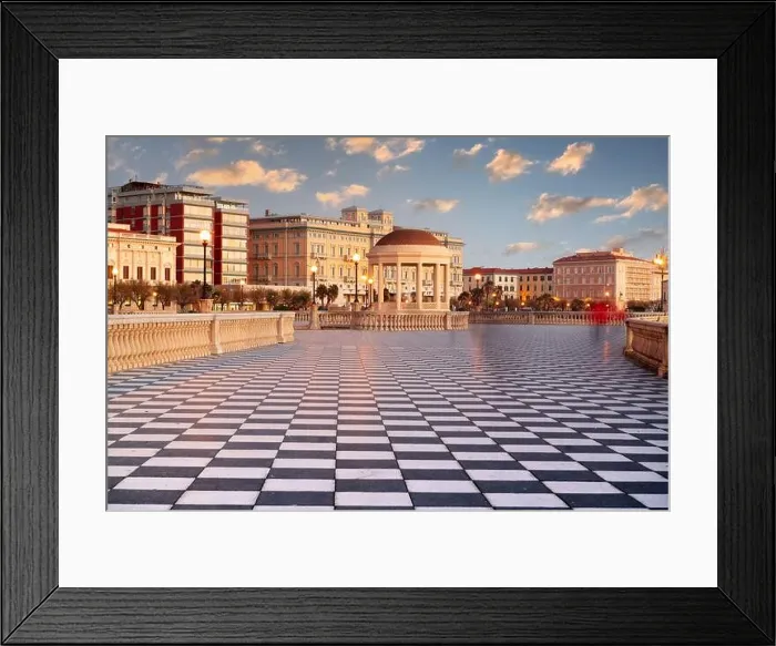 Framed Print : Terrazza Mascagni in Livorno, Italy at sunset Framed Print : Terrazza Mascagni in Livorno, Italy at sunset
