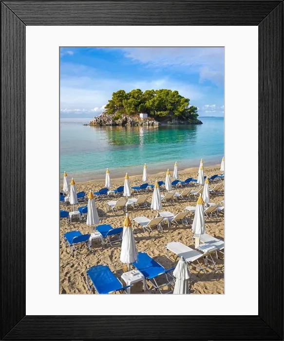 Framed Print : Krioneri Beach, Parga, Ionian Coast, Greece Framed Print : Krioneri Beach, Parga, Ionian Coast, Greece