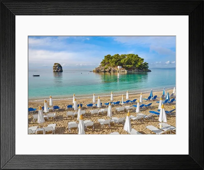 Framed Print : Krioneri Beach, Parga, Ionian Coast, Greece Framed Print : Krioneri Beach, Parga, Ionian Coast, Greece