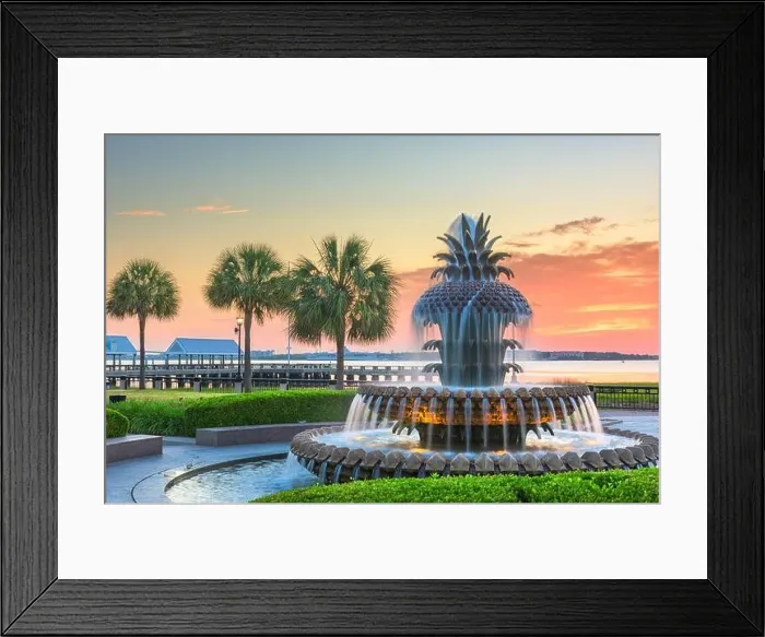 Framed Print : Charleston, South Carolina, USA at Waterfront Park at dawn Framed Print : Charleston, South Carolina, USA at Waterfront Park at dawn