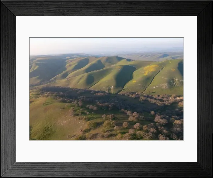 Framed Print : Late afternoon sunlight illuminates the beautiful hills and valleys found in Livermore, California. This area is not far east of San Francisco Bay Framed Print : Late afternoon sunlight illuminates the beautiful hills and valleys found in Livermore, California. This area is not far east of San Francisco Bay