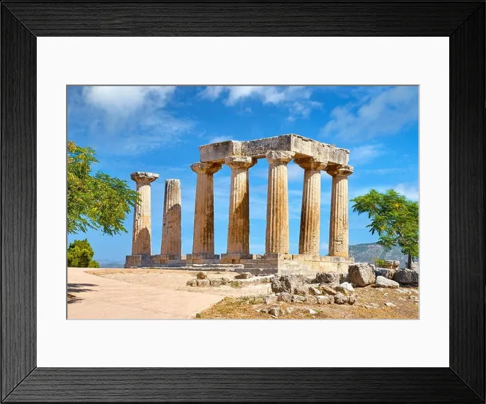 Framed Print : The Temple of Apollo, ancient Corinth, Greece Framed Print : The Temple of Apollo, ancient Corinth, Greece