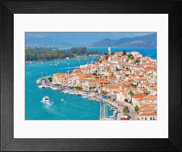 Framed Print : Poros Island, Argolida, Peloponnese, Greece Framed Print : Poros Island, Argolida, Peloponnese, Greece