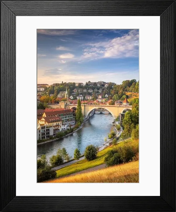 Framed Print : City of Bern. Cityscape image of the capital city of Bern, Switzerland during beautiful autumn sunset Framed Print : City of Bern. Cityscape image of the capital city of Bern, Switzerland during beautiful autumn sunset