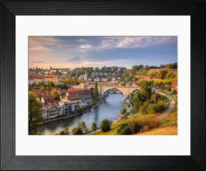 Framed Print : City of Bern. Cityscape image of the capital city of Bern, Switzerland during beautiful autumn sunset Framed Print : City of Bern. Cityscape image of the capital city of Bern, Switzerland during beautiful autumn sunset