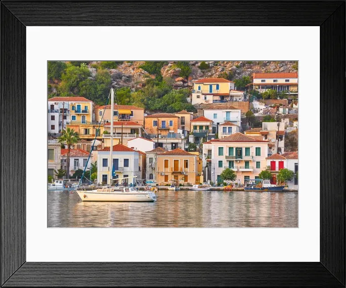 Framed Print : Poros Island, Argolida, Peloponnese, Greece Framed Print : Poros Island, Argolida, Peloponnese, Greece