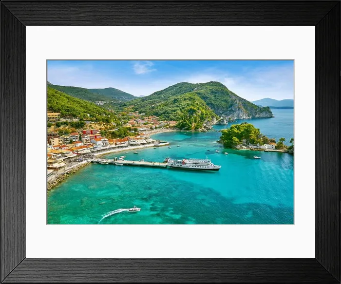 Framed Print : Townscape of Parga, Greece Framed Print : Townscape of Parga, Greece