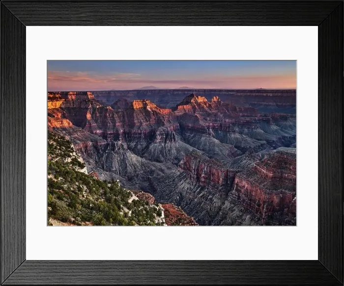 Framed Print : Sunset at Bright Angel Point on Grand Canyon National Park's North Rim, Arizona USA Framed Print : Sunset at Bright Angel Point on Grand Canyon National Park's North Rim, Arizona USA