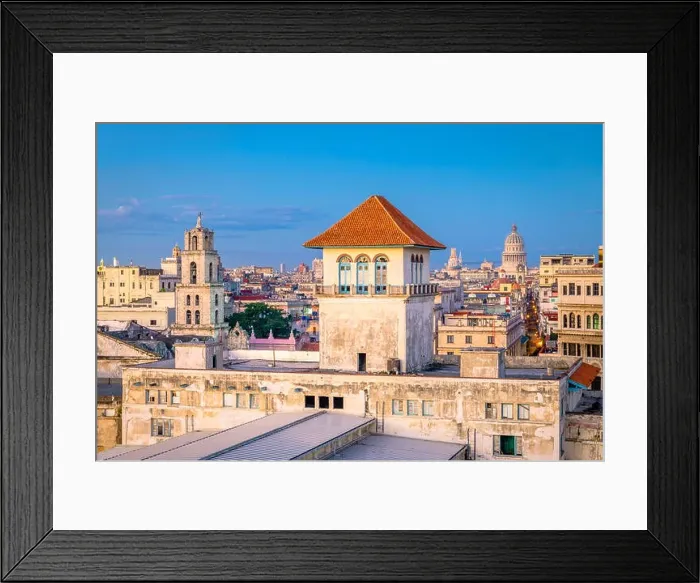 Framed Print : Havana, Cuba old town skyline Framed Print : Havana, Cuba old town skyline