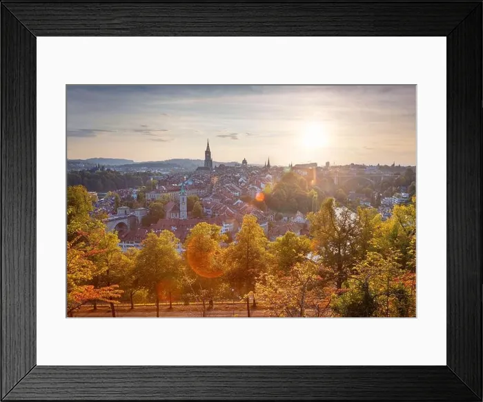 Framed Print : City of Bern. Cityscape image of the capital city of Bern, Switzerland during beautiful autumn sunset Framed Print : City of Bern. Cityscape image of the capital city of Bern, Switzerland during beautiful autumn sunset
