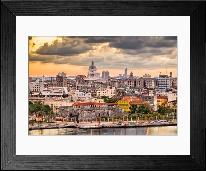 Framed Print : Havana, Cuba old town skyline Framed Print : Havana, Cuba old town skyline