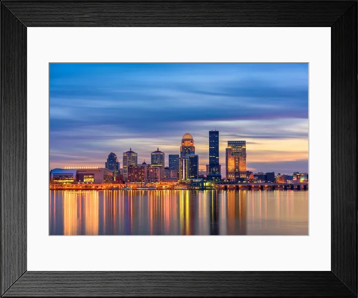 Framed Print : Louisville, Kentucky, USA Skyline on the Ohio River Framed Print : Louisville, Kentucky, USA Skyline on the Ohio River
