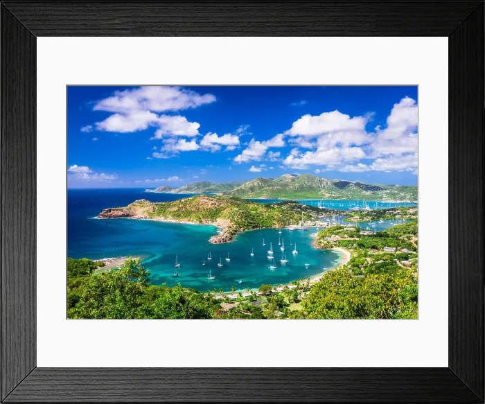 Framed Print : Shirley Heights, Antigua view Framed Print : Shirley Heights, Antigua view