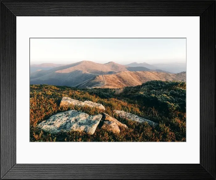 Framed Print : Yellow grass trembling in the wind in autumn mountains at sunrise. Carpathian mountains, Ukraine. Landscape photography Framed Print : Yellow grass trembling in the wind in autumn mountains at sunrise. Carpathian mountains, Ukraine. Landscape photography