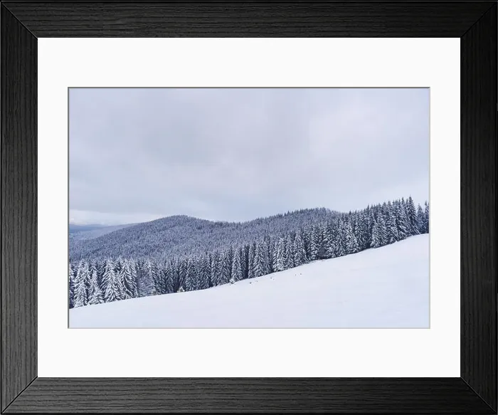 Framed Print : Fantastic winter landscape with snowy trees. Carpathian mountains, Ukraine, Europe. Christmas holiday concept Framed Print : Fantastic winter landscape with snowy trees. Carpathian mountains, Ukraine, Europe. Christmas holiday concept