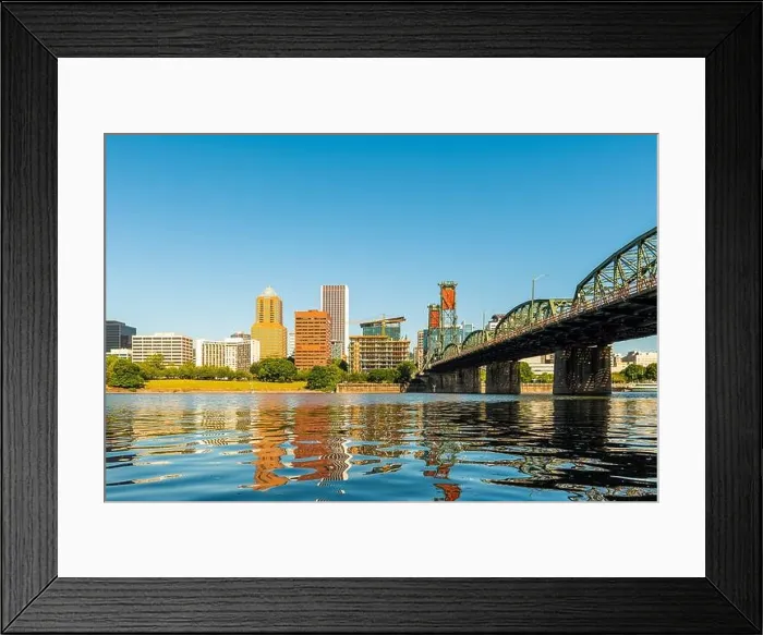 Framed Print : Portland, Oregon, USA skyline on the Willamette River