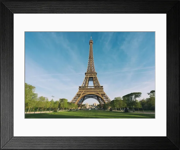 Framed Print : Sunrise in Eiffel Tower in Paris, France. Eiffel Tower is famous place in Paris, France Framed Print : Sunrise in Eiffel Tower in Paris, France. Eiffel Tower is famous place in Paris, France