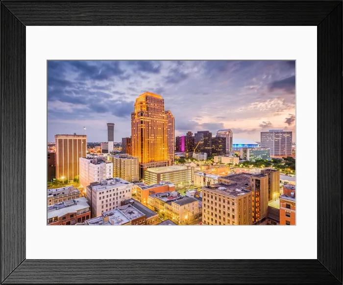 Framed Print : New Orleans, Louisiana, USA skyline Framed Print : New Orleans, Louisiana, USA skyline