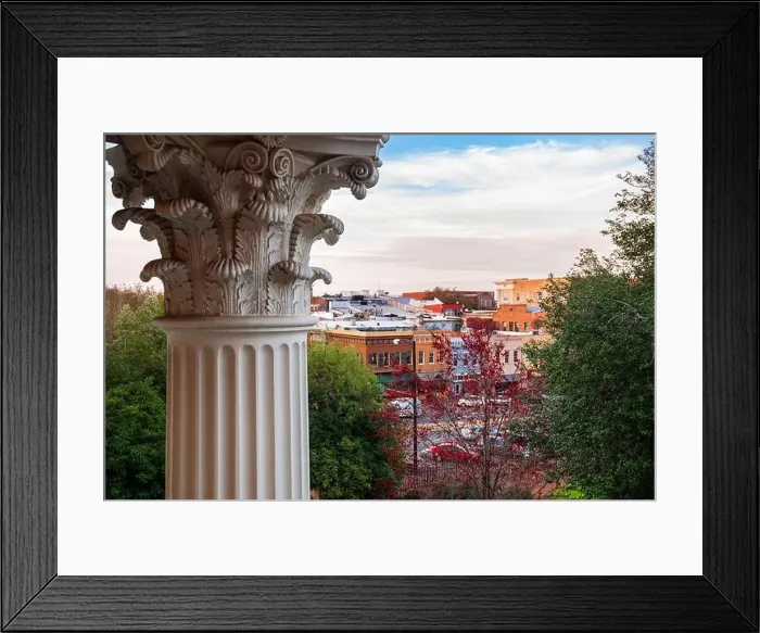 Framed Print : Athens, Georgia, USA downtown city skyline with foliage Framed Print : Athens, Georgia, USA downtown city skyline with foliage