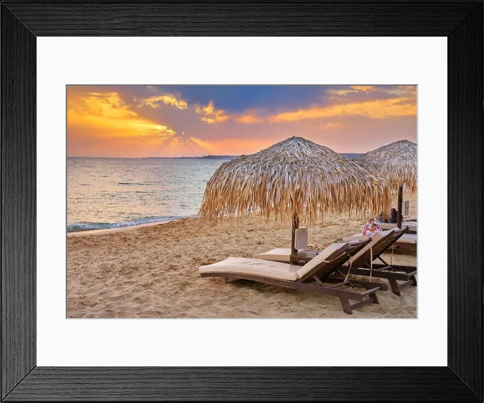 Framed Print : Gialos Beach at sunset, Kefalonia Island, Greece Framed Print : Gialos Beach at sunset, Kefalonia Island, Greece