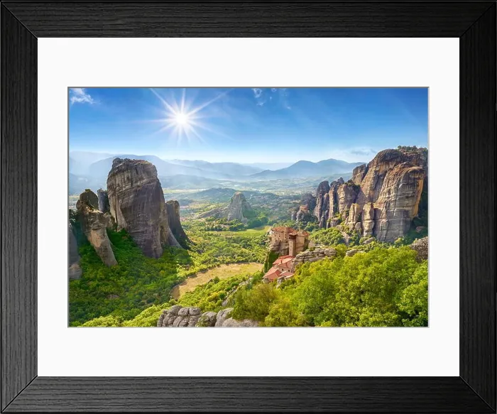 Framed Print : Meteora Monastery, Greece Framed Print : Meteora Monastery, Greece