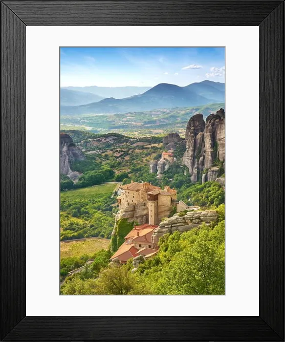 Framed Print : Roussanou Monastery at Meteora, Trikala Region, Greece Framed Print : Roussanou Monastery at Meteora, Trikala Region, Greece
