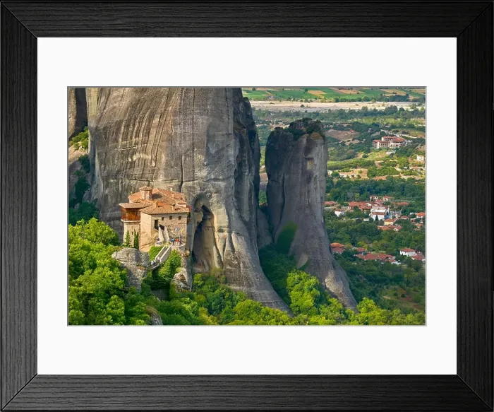 Framed Print : Greece - Roussanou Monastery at Meteora Framed Print : Greece - Roussanou Monastery at Meteora