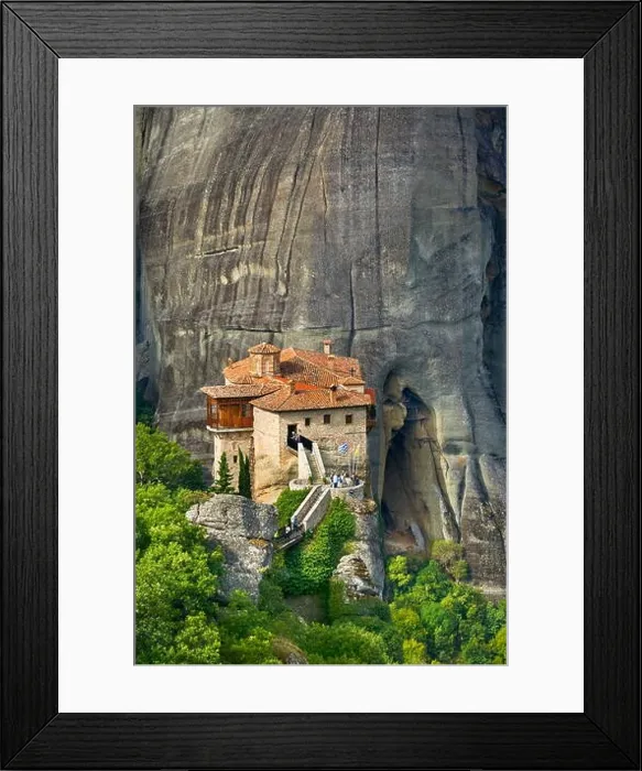 Framed Print : Greece - Monastery at Meteora Framed Print : Greece - Monastery at Meteora