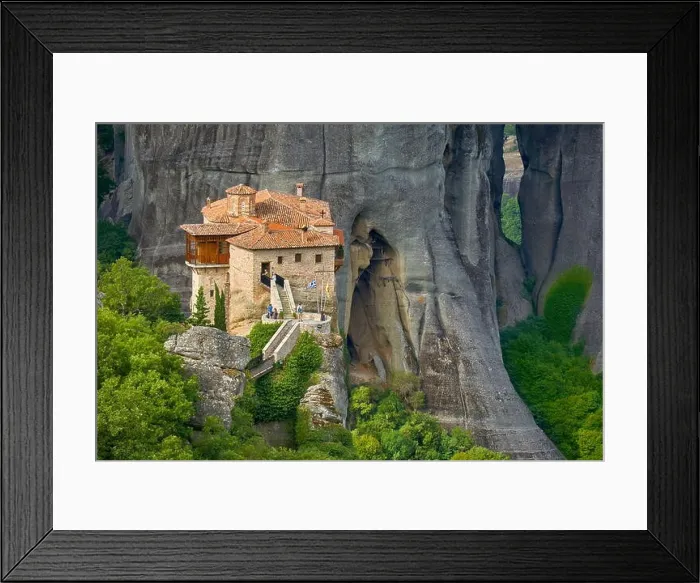 Framed Print : Greece - Monastery at Meteora Framed Print : Greece - Monastery at Meteora