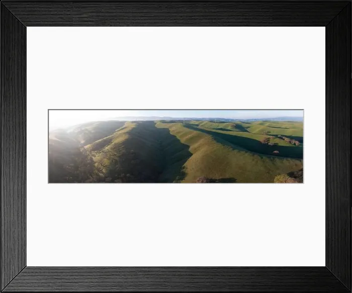 Framed Print : Early morning light shines on the peaceful, rolling hills and valleys of the Tri-valley area of Northern California, just east of San Francisco Bay Framed Print : Early morning light shines on the peaceful, rolling hills and valleys of the Tri-valley area of Northern California, just east of San Francisco Bay