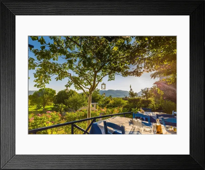 Framed Print : Charming street in the old district of in Zakynthos, Greece Framed Print : Charming street in the old district of in Zakynthos, Greece