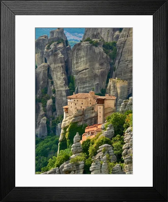 Framed Print : Roussanou Monastery, Meteora, Greece Framed Print : Roussanou Monastery, Meteora, Greece