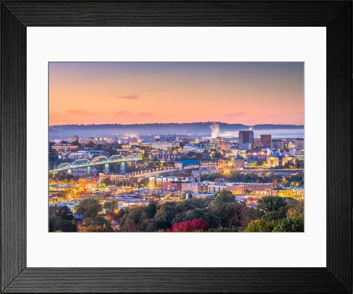 Framed Print : Memphis, Tennessee, USA downtown city skyline at dusk Framed Print : Memphis, Tennessee, USA downtown city skyline at dusk