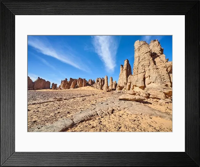 Framed Print : Rocks of Sahara Desert, Tassili N'Ajjer, Algeria Framed Print : Rocks of Sahara Desert, Tassili N'Ajjer, Algeria