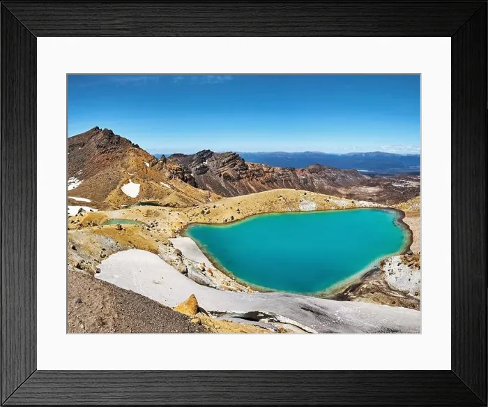 Framed Print : Emerald Lakes, Tongariro National Park, New Zealand