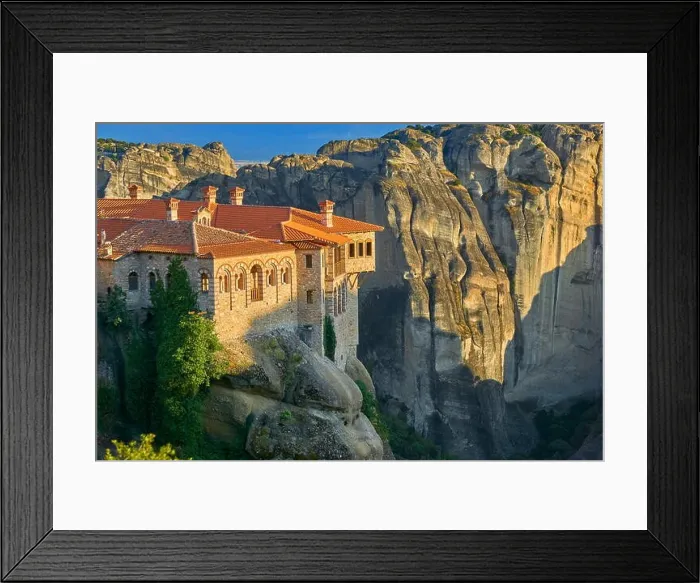Framed Print : Varlaam Monastery at sunset time, Meteora, Greece Framed Print : Varlaam Monastery at sunset time, Meteora, Greece