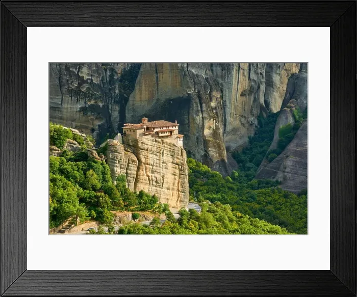 Framed Print : Roussanou Monastery, Meteora, Greece Framed Print : Roussanou Monastery, Meteora, Greece